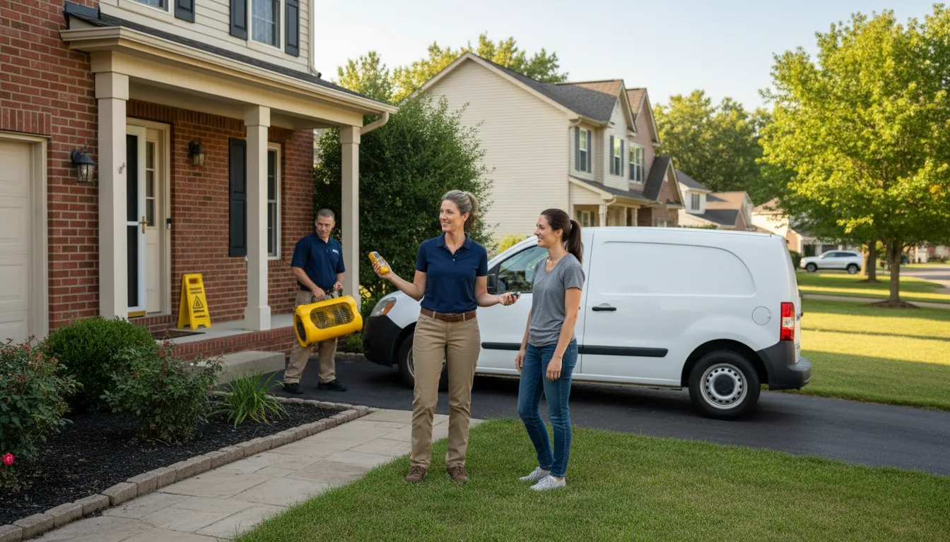 Residential water damage restoration in Middlesex, NC